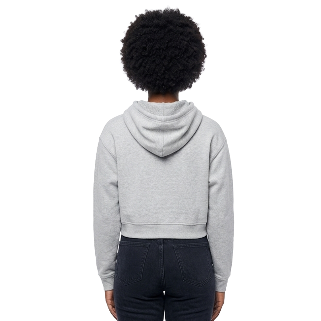Heavy Organic French Terry Crop Hoodie