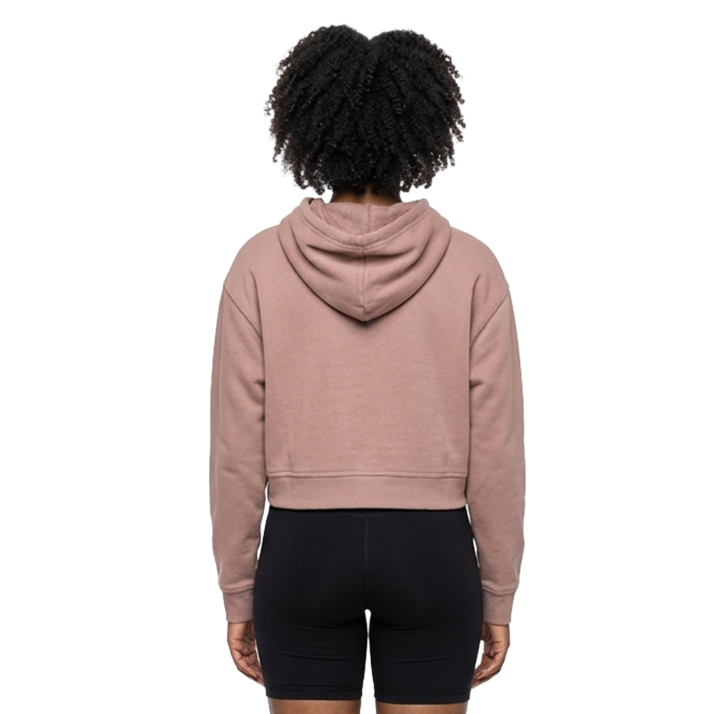Heavy Organic French Terry Crop Hoodie