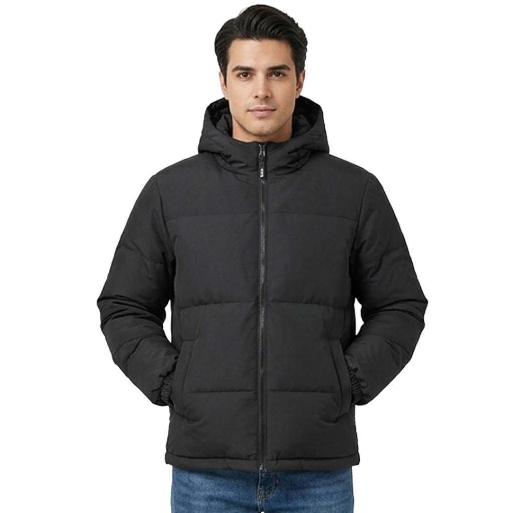 Recycled Hooded Puffer Jacket