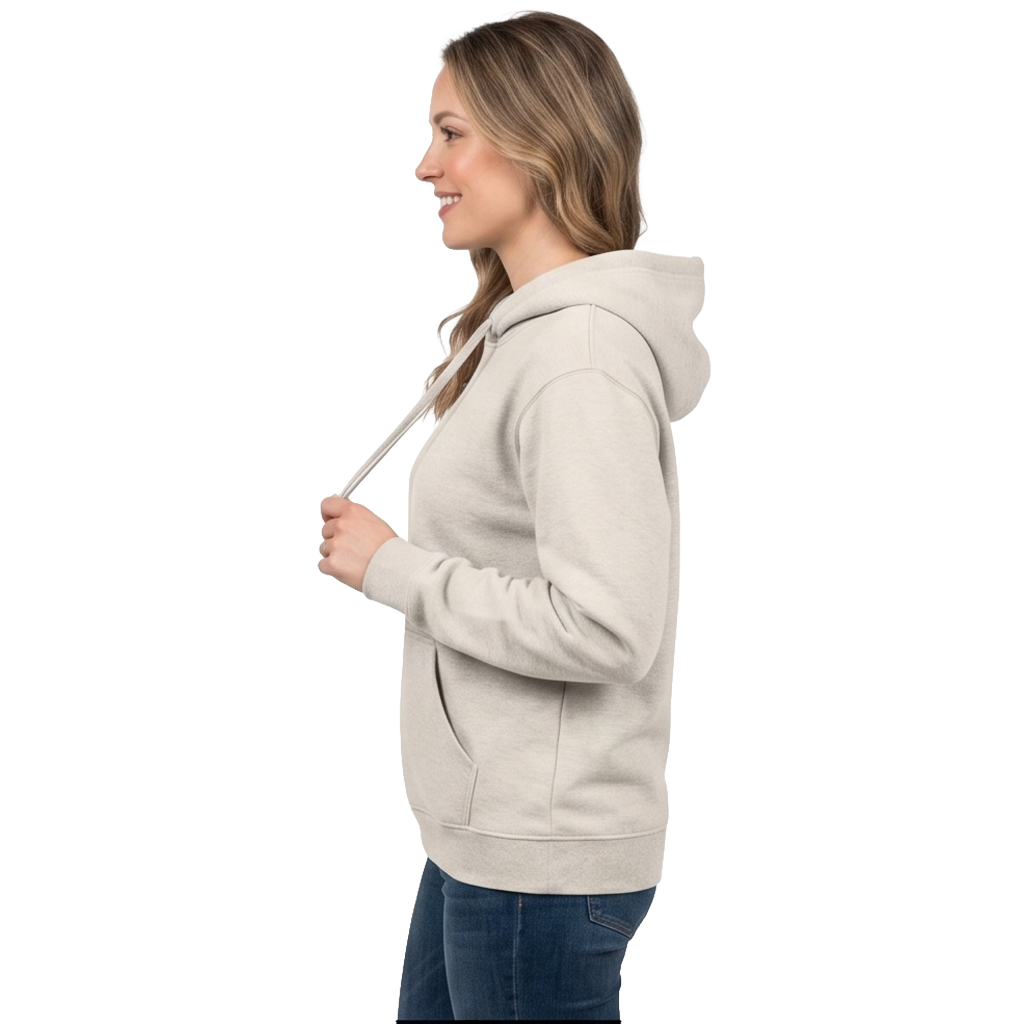 Ultra-Heavy Recycled Signature Hoodie - Ecru