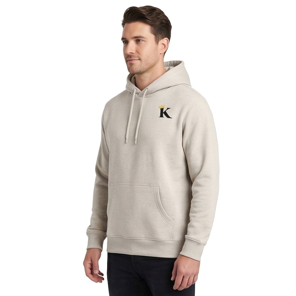 Ultra-Heavy Recycled Signature Hoodie - Ecru