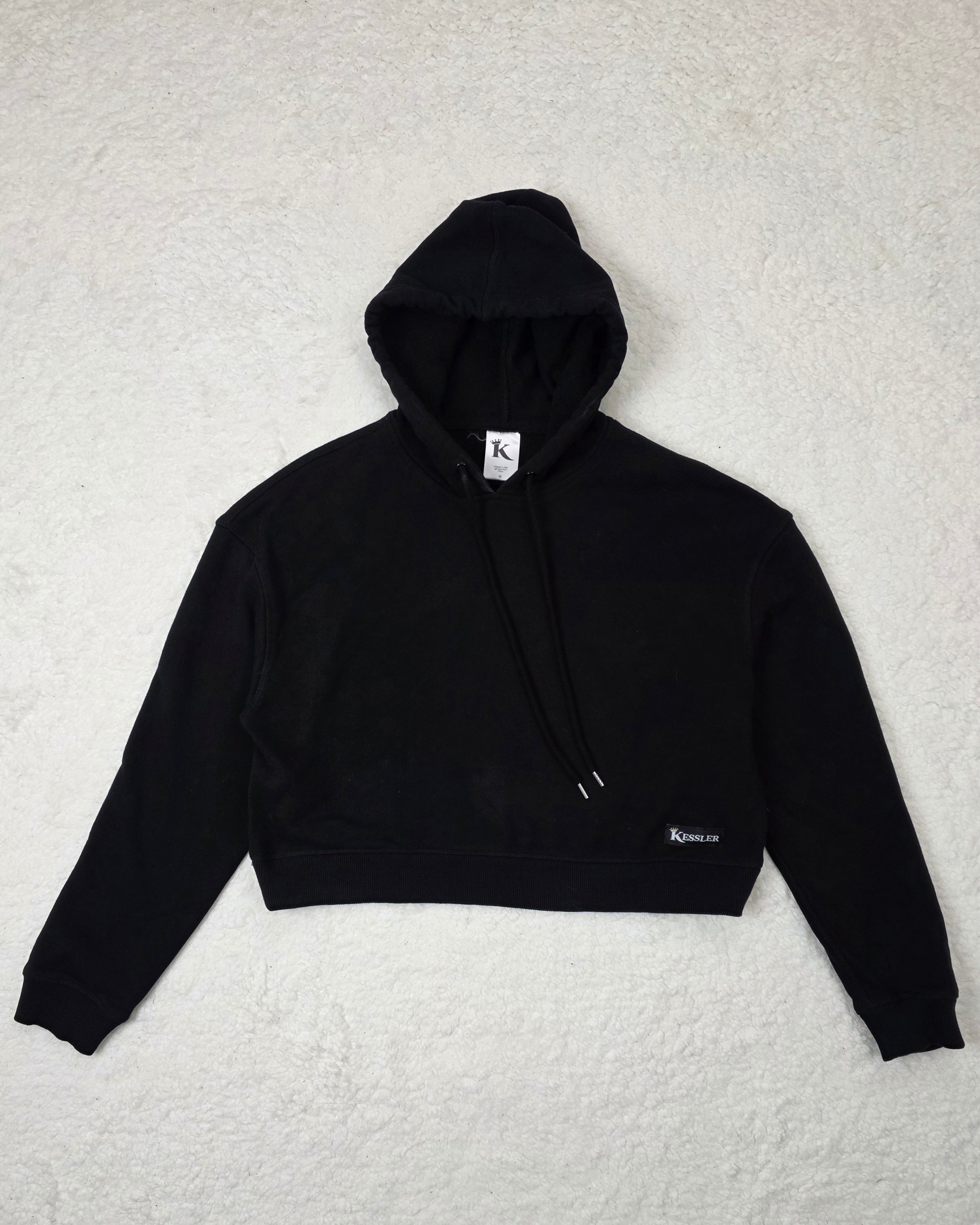 350 GSM Organic French Terry Crop Hoodie