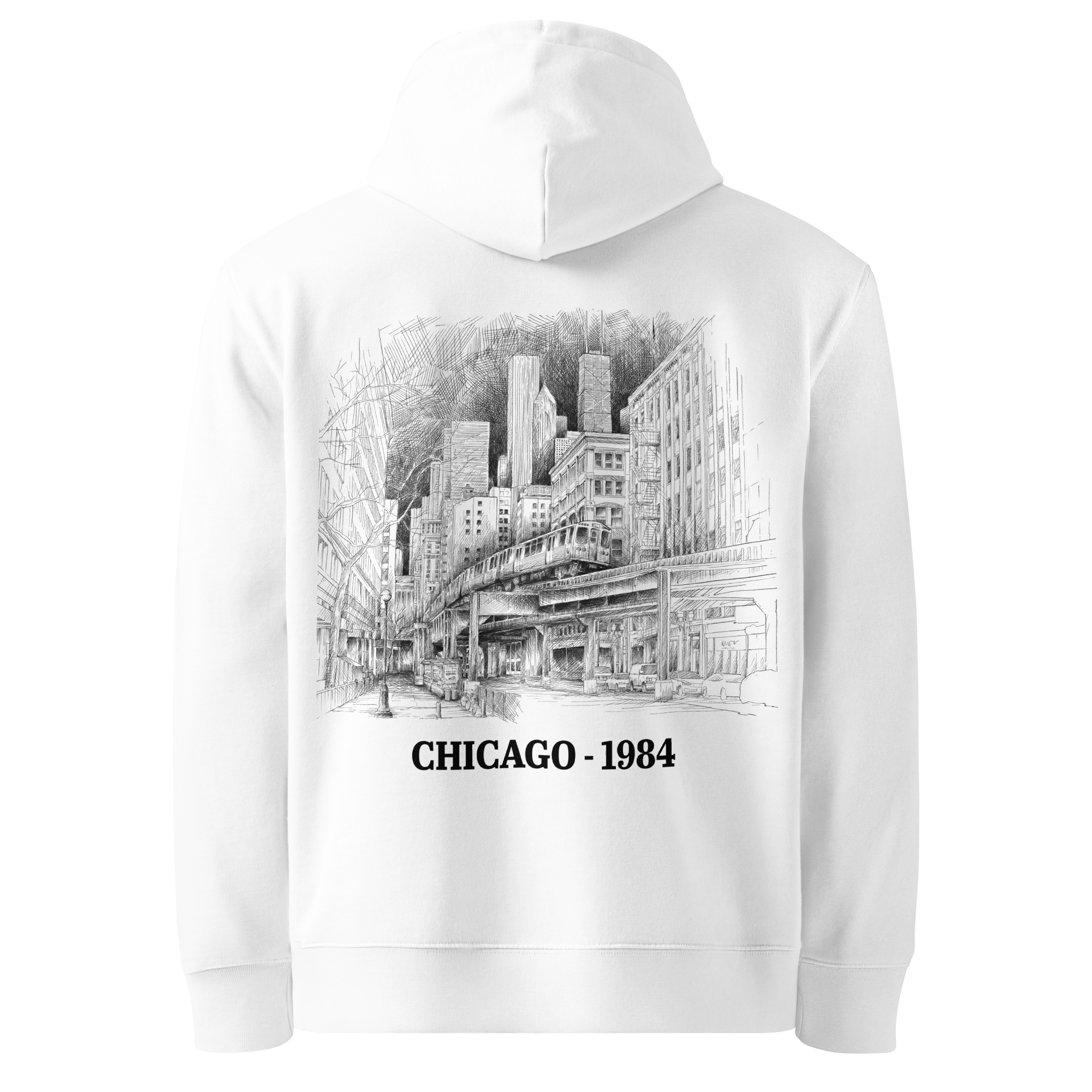 Chicago 1984 - Heavy Organic Recycled Hoodie