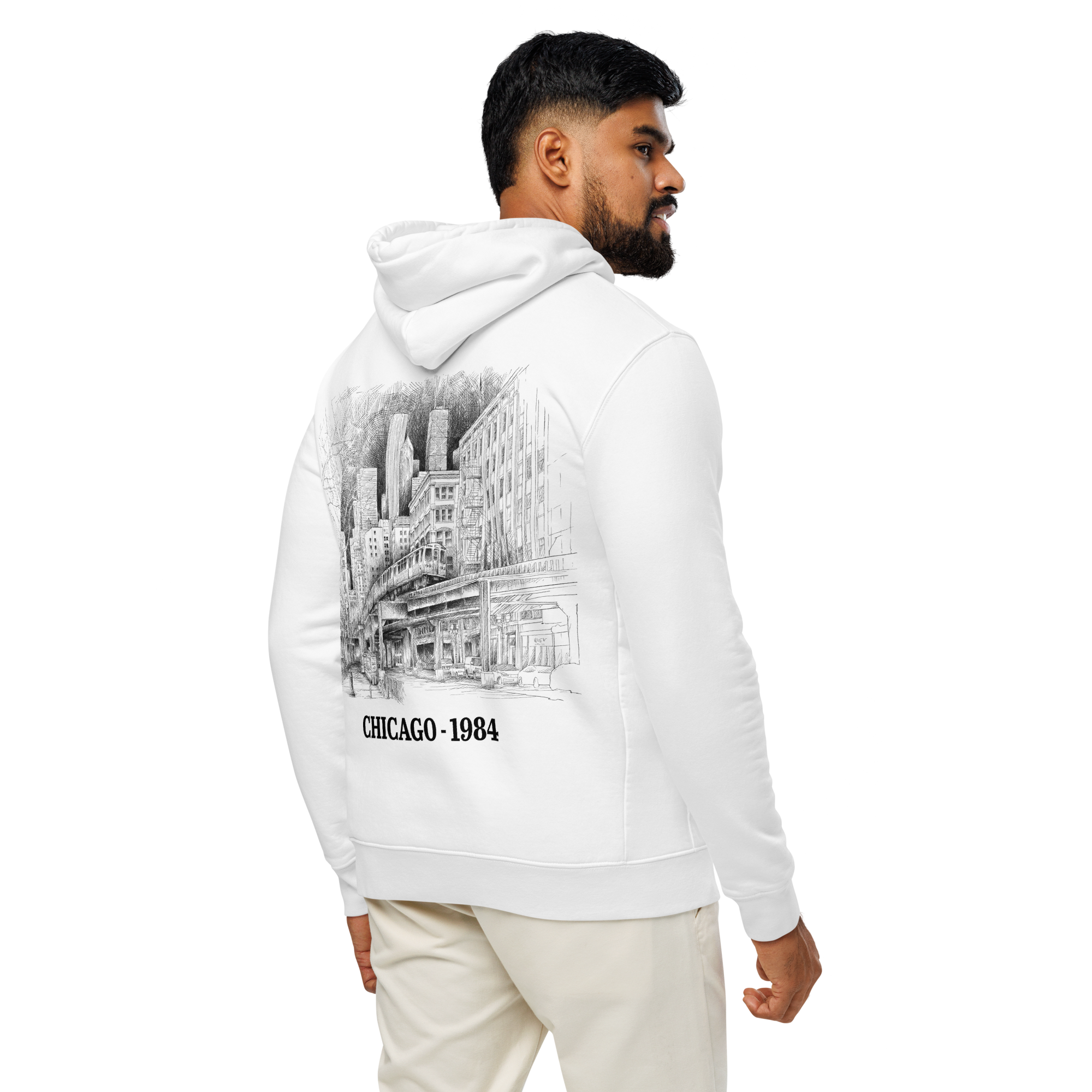 Chicago 1984 - Heavy Organic Recycled Hoodie
