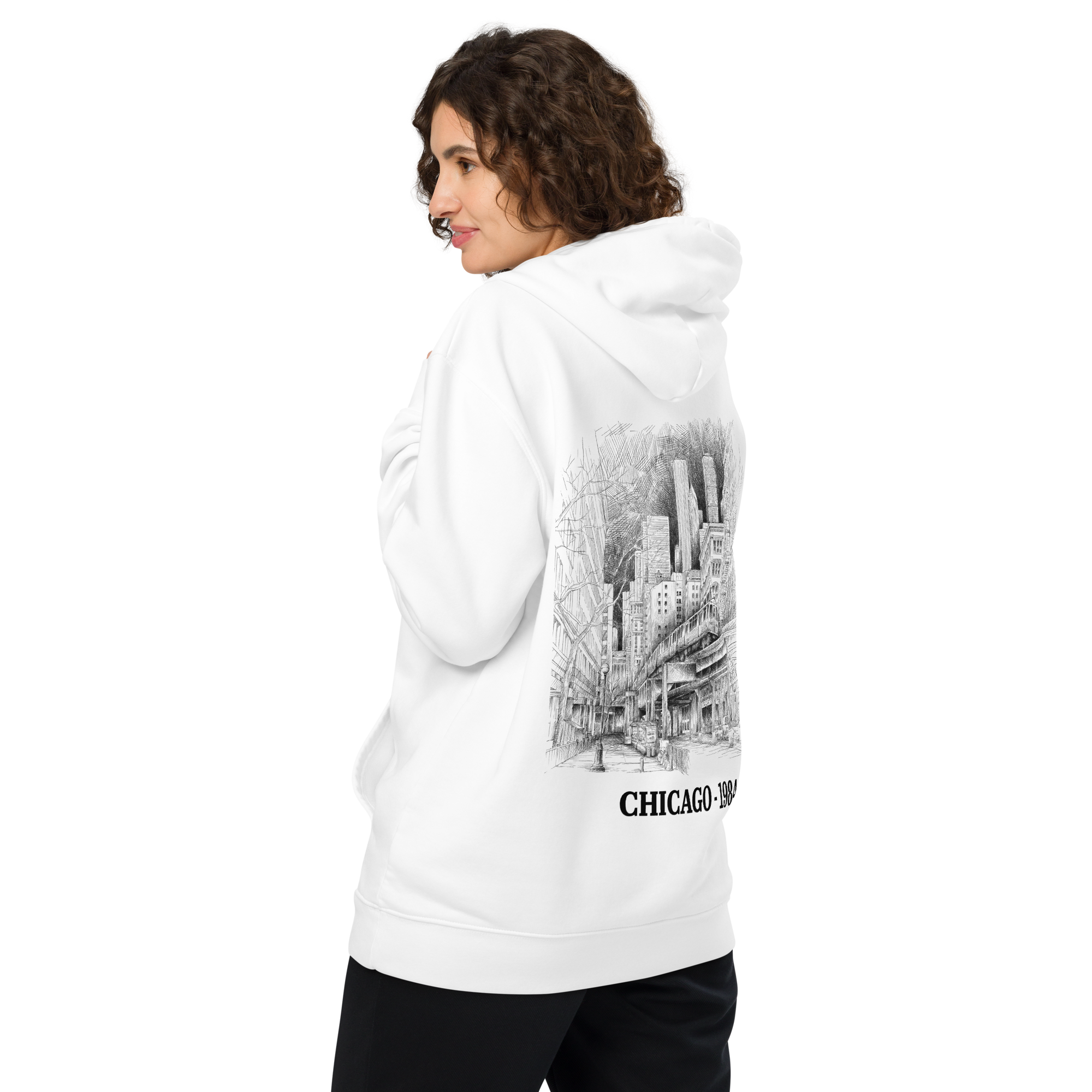Chicago 1984 - Heavy Organic Recycled Hoodie