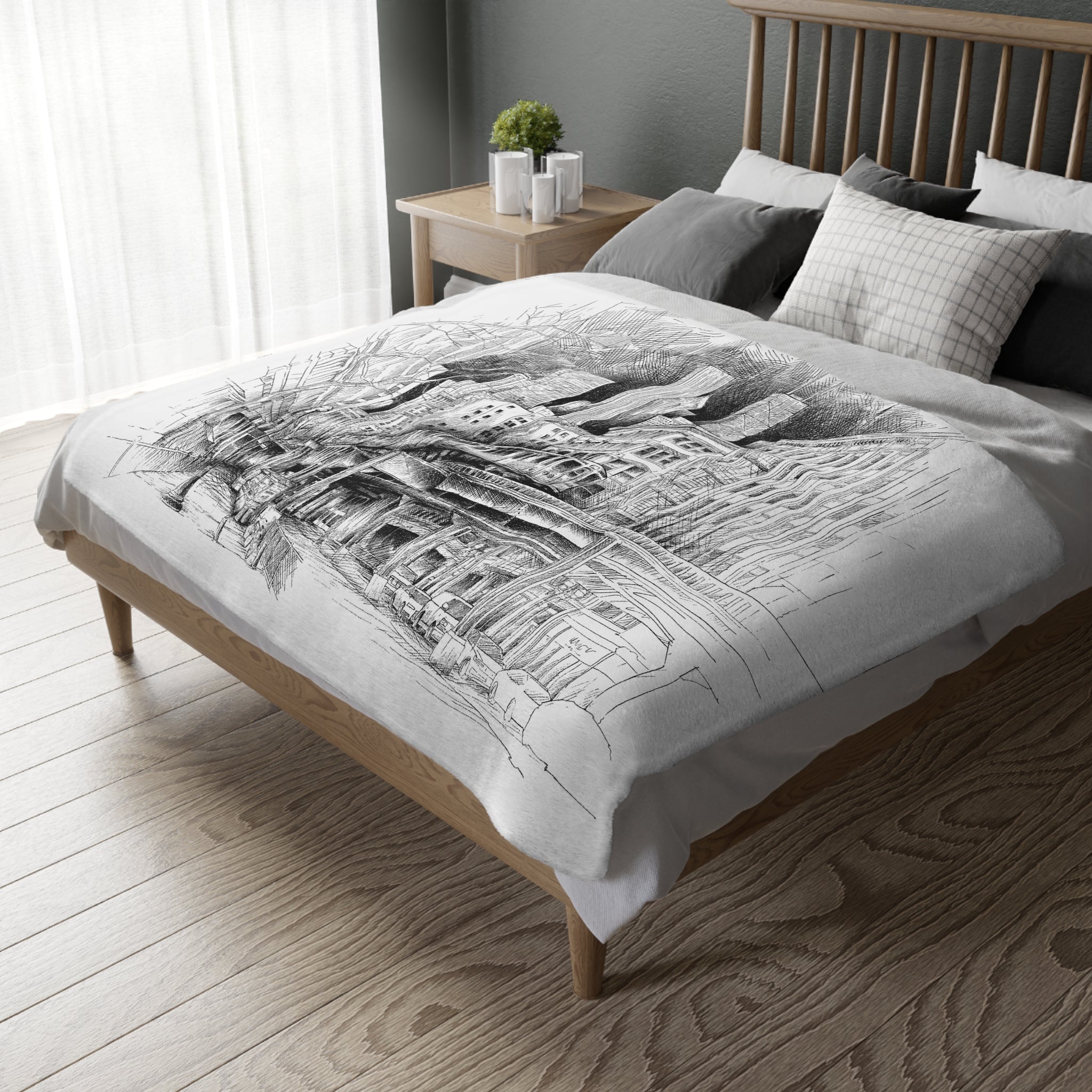 Microfiber Blanket - Chicago 1984 City Collection