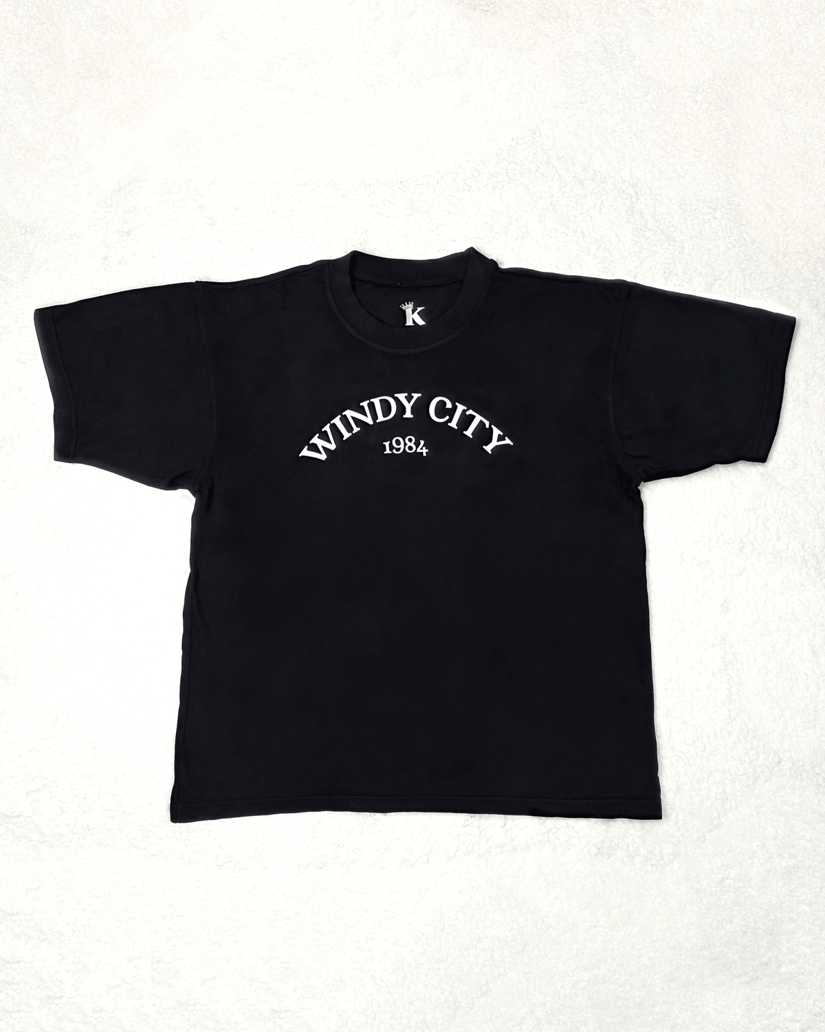 260 GSM Chicago 1984 Boxy Tee - Kessler Clothing Company