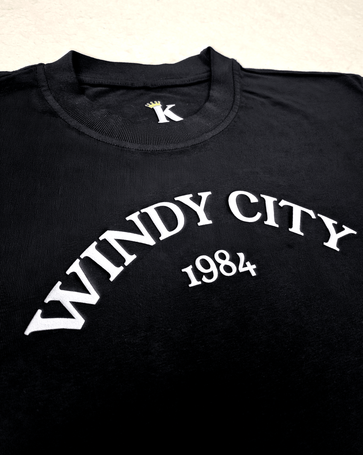 260 GSM Chicago 1984 Boxy Tee - Kessler Clothing Company