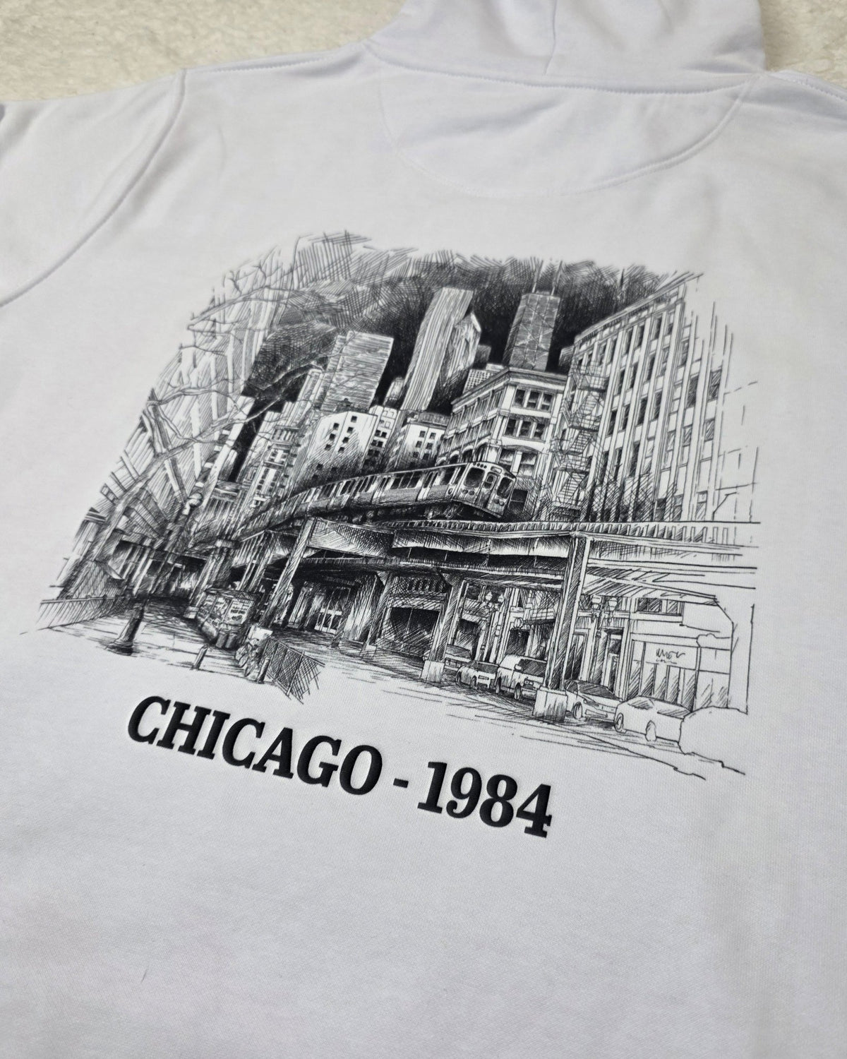 350 GSM Organic Cotton Recycled Chicago Hoodie - Kessler Clothing Company