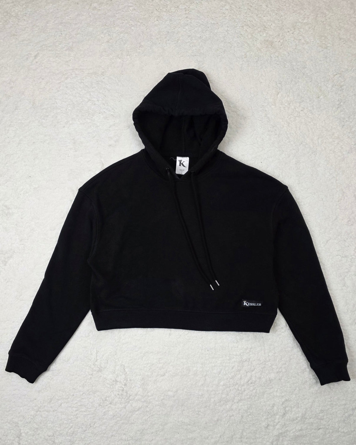 350 GSM Organic French Terry Crop Hoodie - Kessler Clothing Company