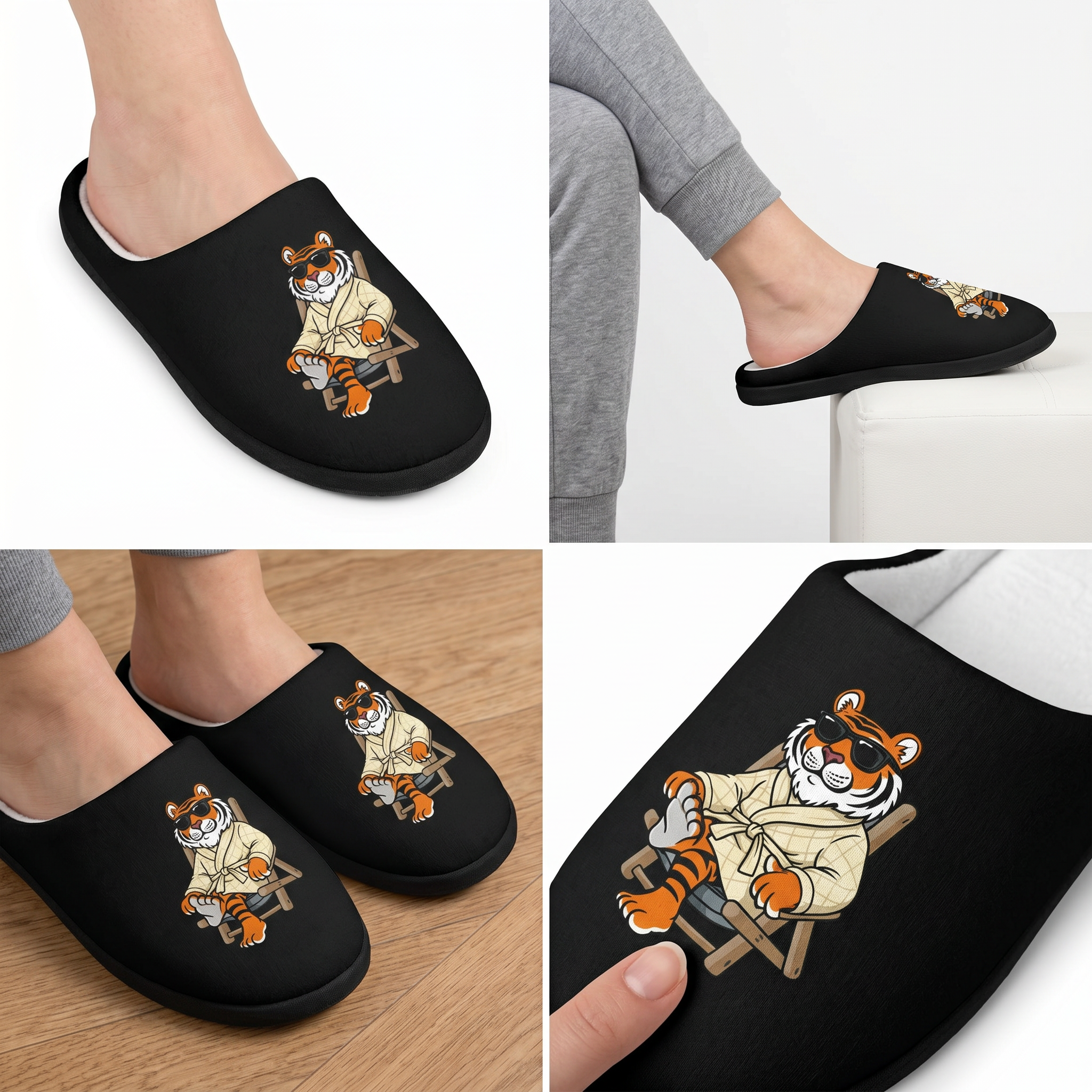 Kairo the Tiger Slippers
