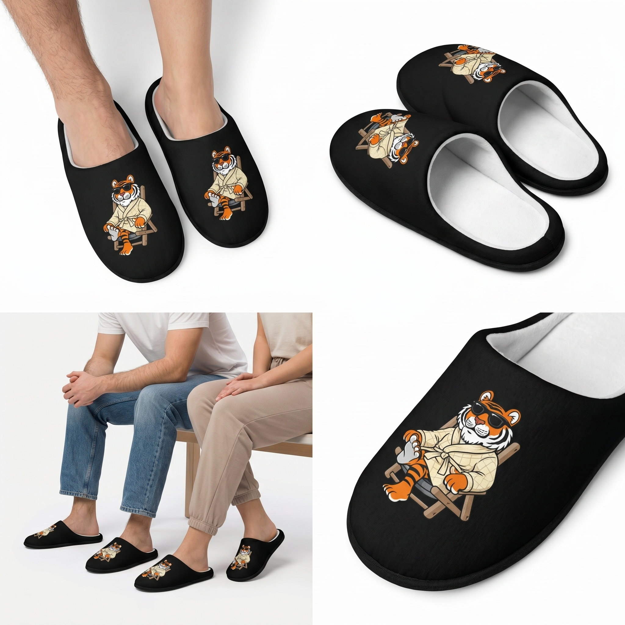 Kairo the Tiger Slippers