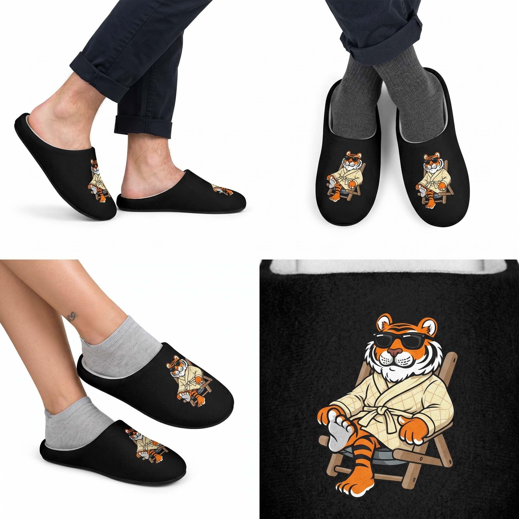 Kairo the Tiger Slippers