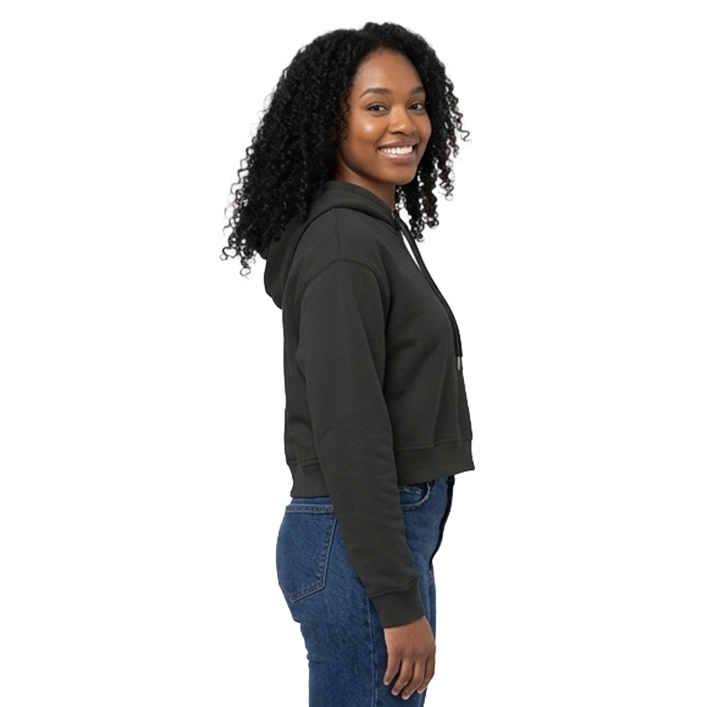 Heavy Organic French Terry Crop Hoodie