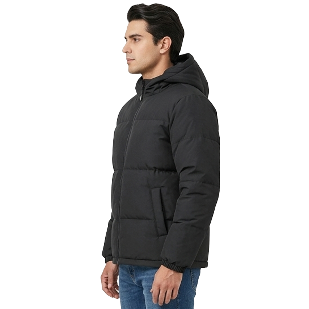 Recycled Hooded Puffer Jacket