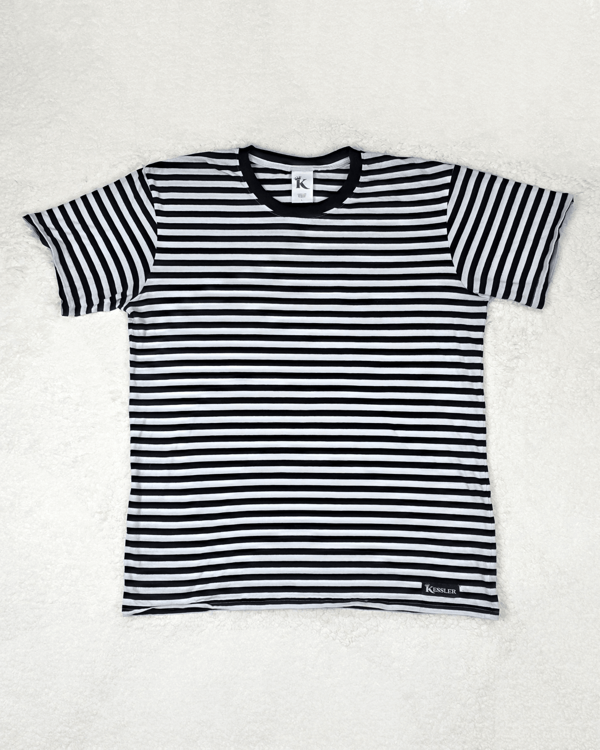 Combed Cotton Striped Tee - Kessler Clothing Company