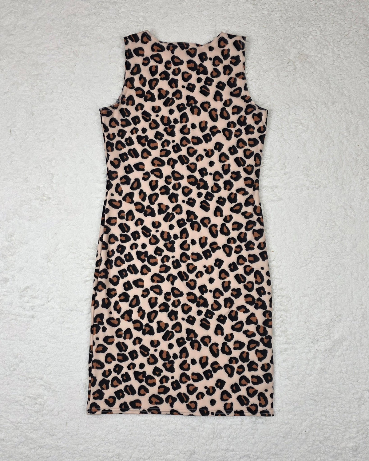 Recycled Leopard Print Bodycon Dress - Kessler Clothing Company