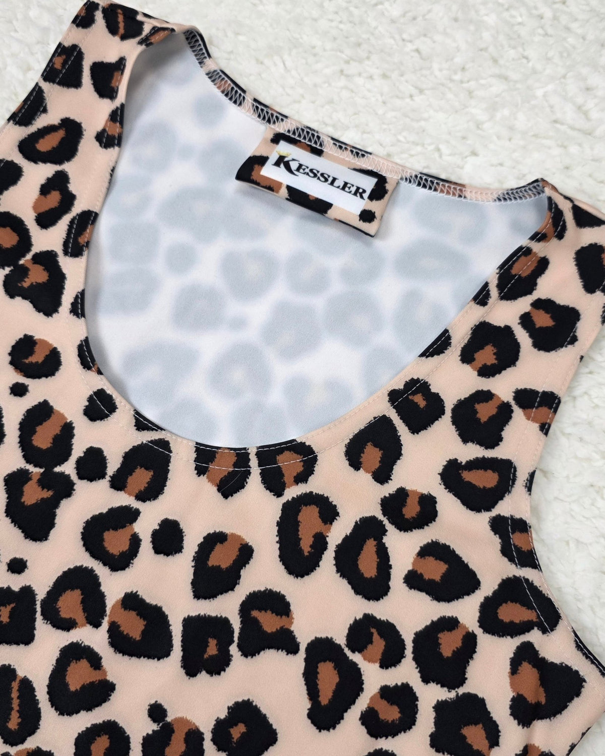Recycled Leopard Print Bodycon Dress - Kessler Clothing Company