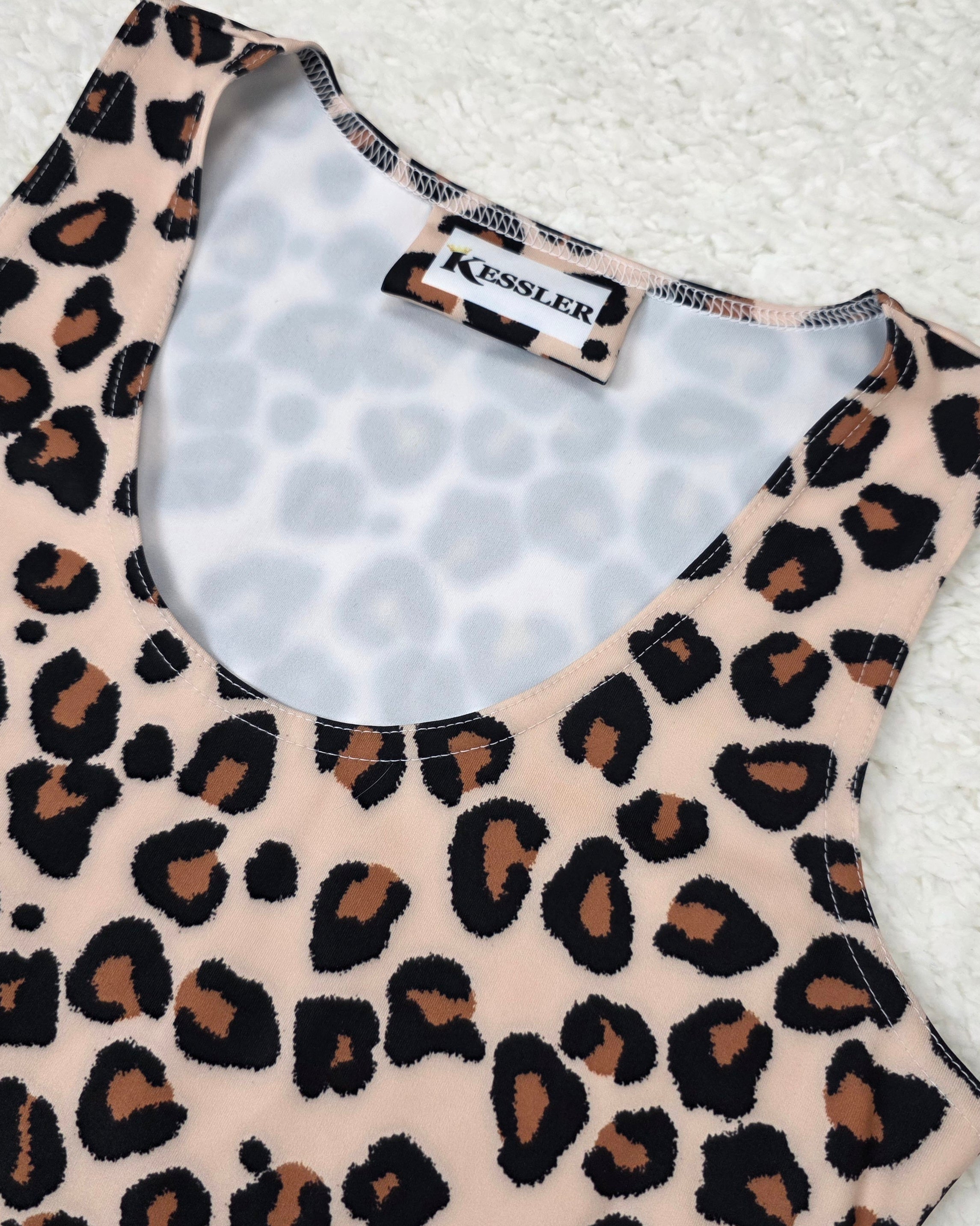 Recycled Leopard Print Bodycon Dress