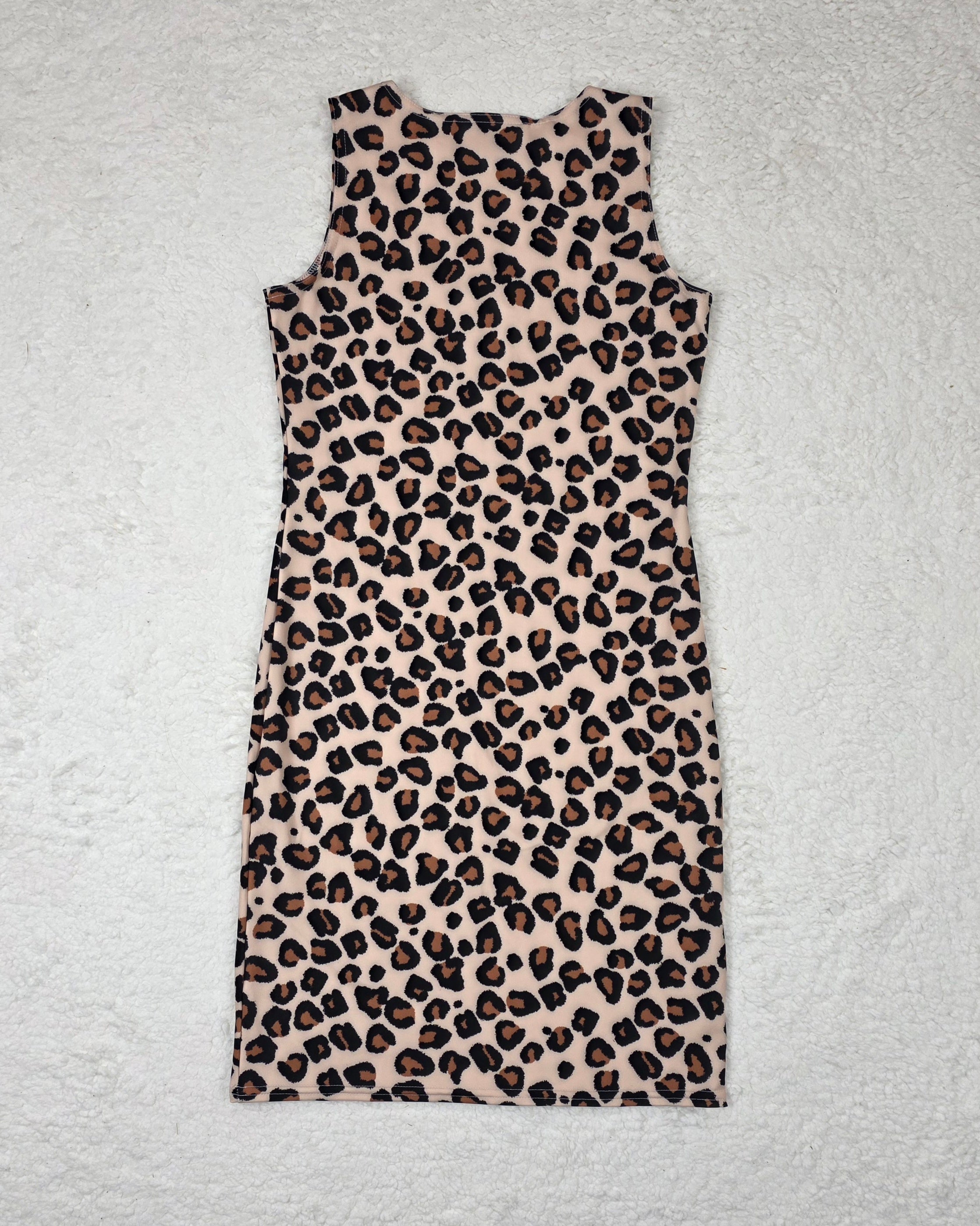 Recycled Leopard Print Bodycon Dress