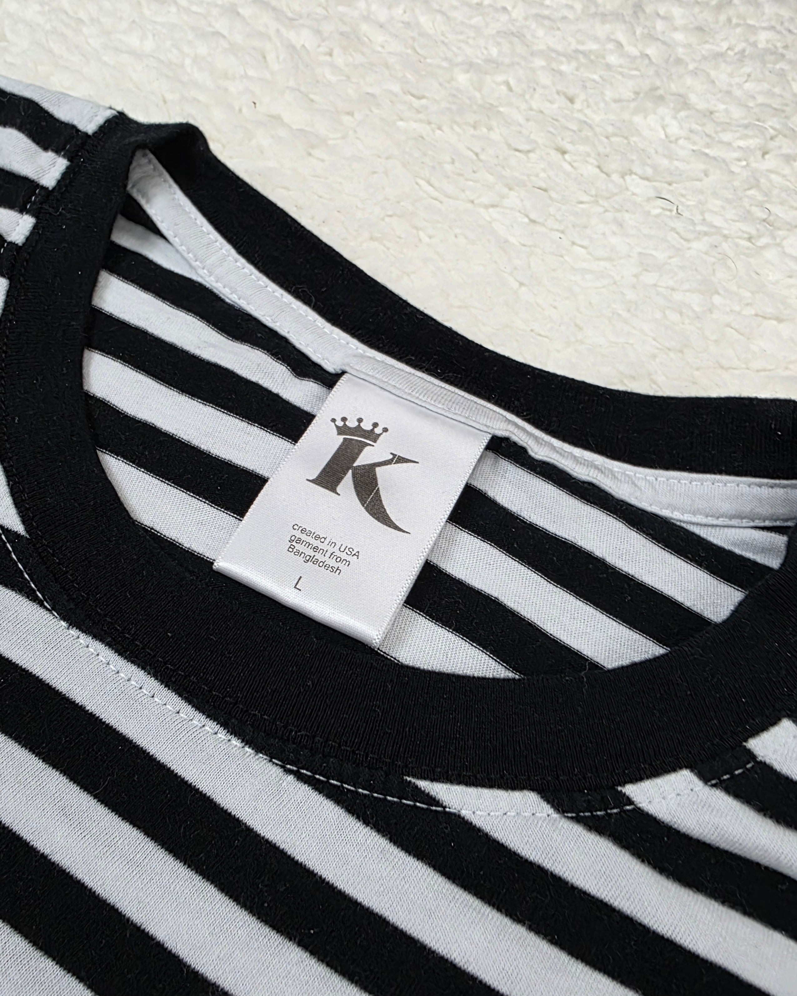 Combed Cotton Striped Tee